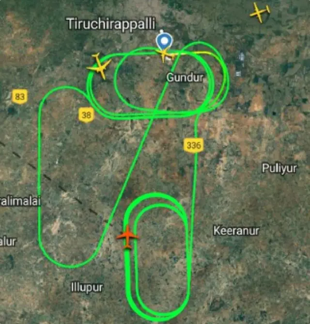 திருச்சி - ஷார்ஜா விமானம், தொழில்நுட்பக் கோளாறு