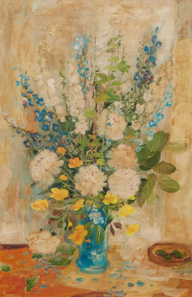 Lot 9 của phiên đấu: “Peonies and delphiniums”