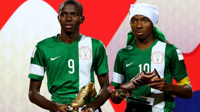 Victor Osimhen and Kelechi Nwakali at Under 17 World Cup