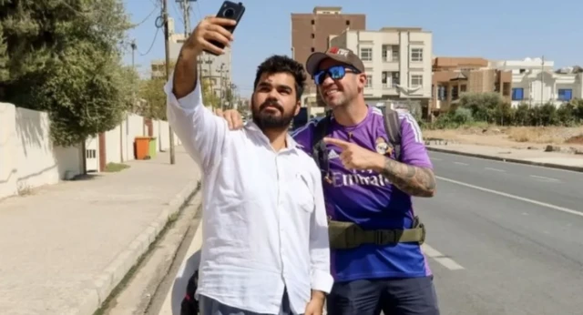 นายซานเชสเริ่มเดินทางเมื่อเดือน ม.ค. โดยเดินทางข้ามยุโรป ตุรกี