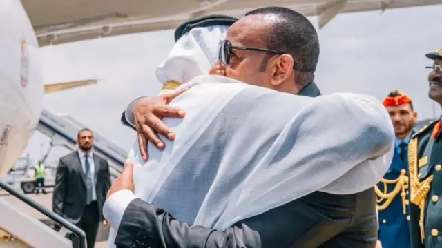 Pirezidantii UAE Mohaammad Bin Zaayid fi MM Itoophiyaa Abiy Ahimed waliin