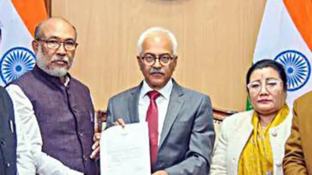 एन. बीरेन सिंह और मणिपुर के राज्यपाल