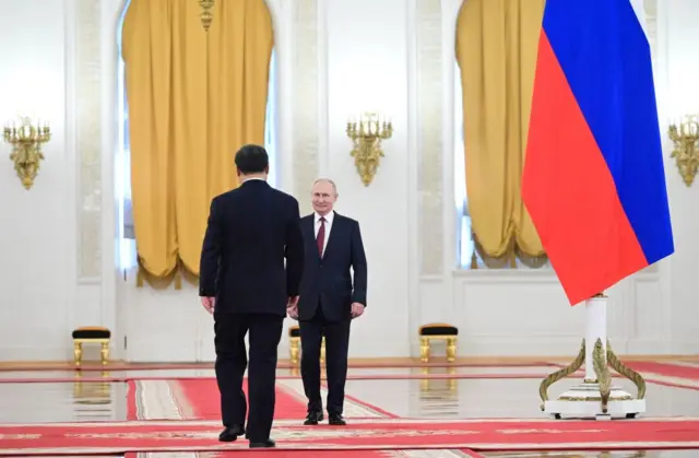 Xi Jinping e Vladimir Putincasa de bet falcaoMoscou