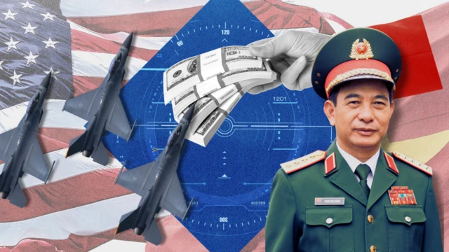 minh họa F-16 và Đại tướng Phan Văn Giang minh họa F-16 và Đại tướng Phan Văn Giang