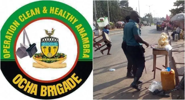 Njirimaara ndị ọrụ Ocha Brigade na onye ọrụ ndị ha ụmụnwoke abụọ na-akutu ngwaahịa ndị na-ere ihe n'okporoụzọ.