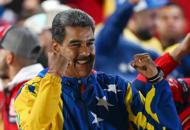 Nicolás Maduro comemora eleição