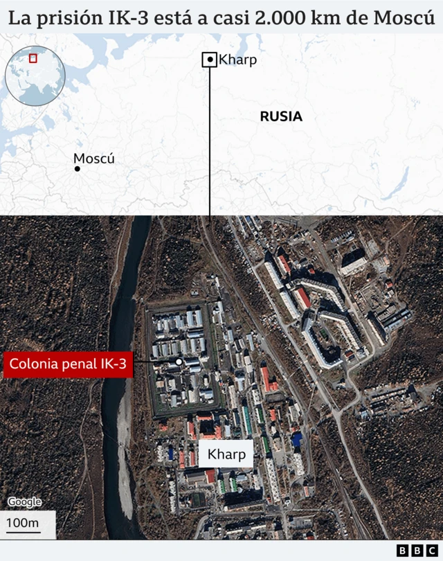 Mapa de la colonia penal IK-3