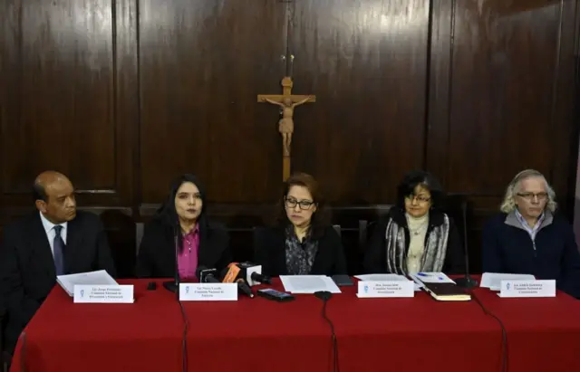 Representantes de la Conferencia Episcopal de Bolivia