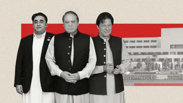 পাকিস্তানের নির্বাচনে প্রধান তিন প্রতিদ্বন্দ্বী