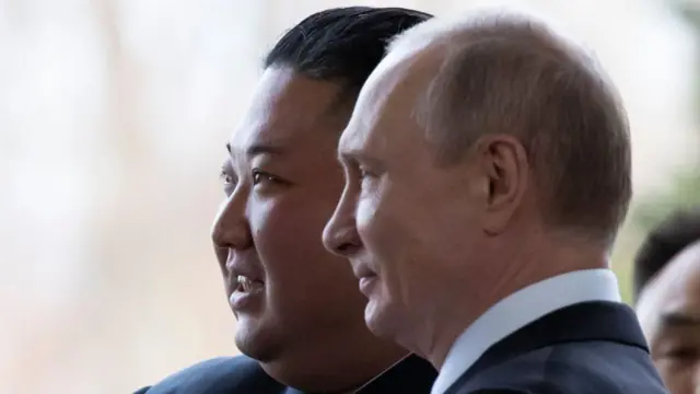 Vladimir Putin na Kim Jong Un