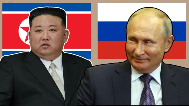 ảnh ông Putin và ông Kim Jong-Un