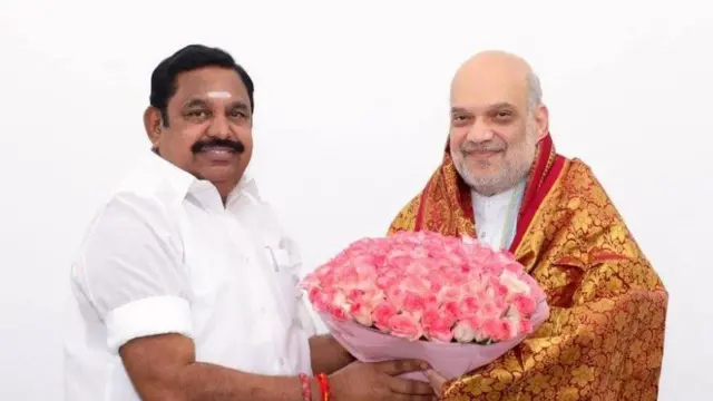 அமித் ஷாவுடன் எடப்பாடி பழனிசாமி 