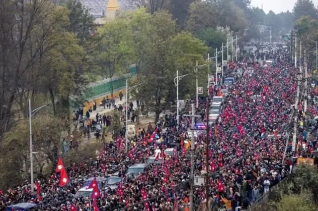 शाहको स्वागत