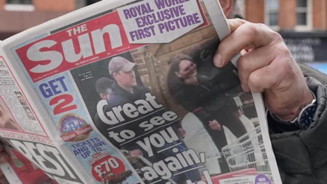 El tabloide británico The Sun publicó imágenes de la princesa de Gales en un mercado agrícola cerca de Windsor.