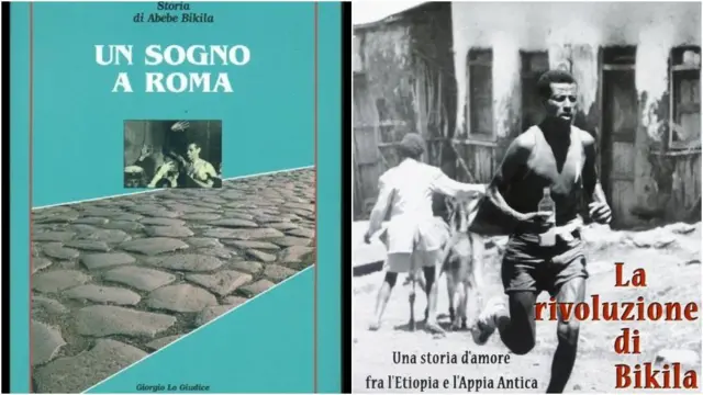 'ኡን ሶኞ ኤ ሮማ [የሮማ ሕልም] እና 'ላ ሪቮሊዚዮኔ ዲ ቢቂላ' [የቢቂላ አብዮት] መጽሐፍት የፊት ገጽ