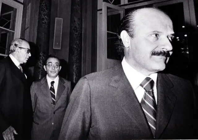O banqueiro italiano Roberto Calvi 