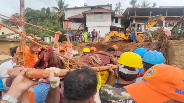 வயநாடு நிலச்சரிவு: புதன்கிழமை நடைபெற்று வந்த மீட்புப் பணிகள்