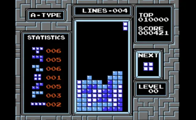 Early Tetris screen