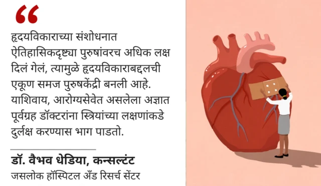  महिलांमधील हृदयविकाराचं निदान चुकणं किंवा त्याकडे दुर्लक्ष होण्याचं प्रमाण जास्त आहे का?