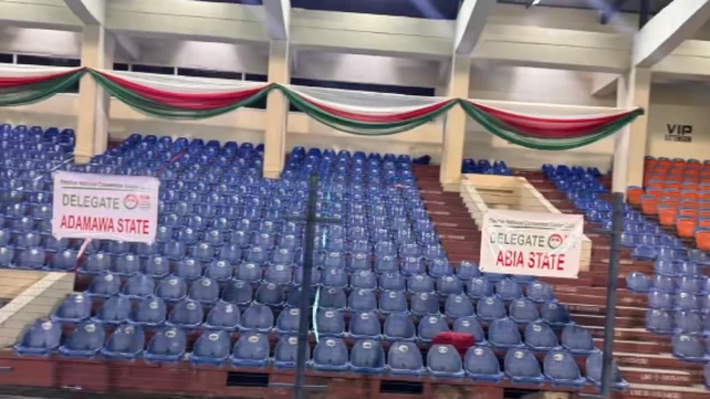 Stadium chairs in blue