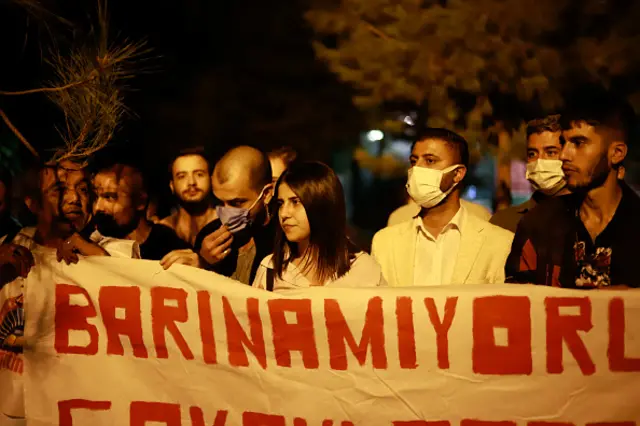 Öğrenci barınma eylemi 