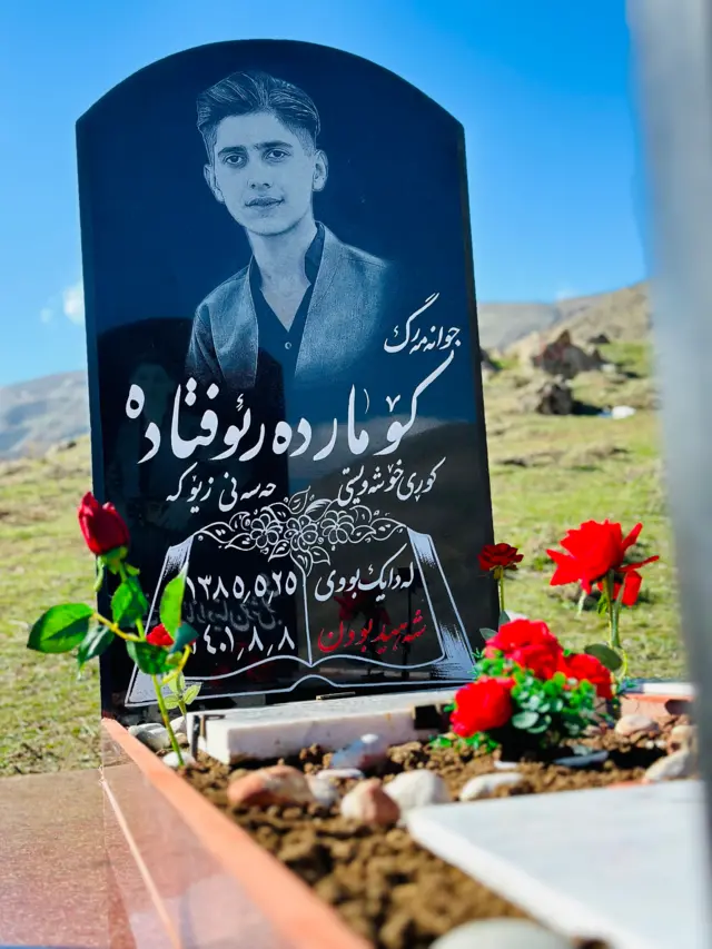 handout picture of victim's grave