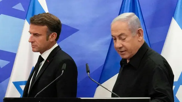 نتنياهو او مکرون