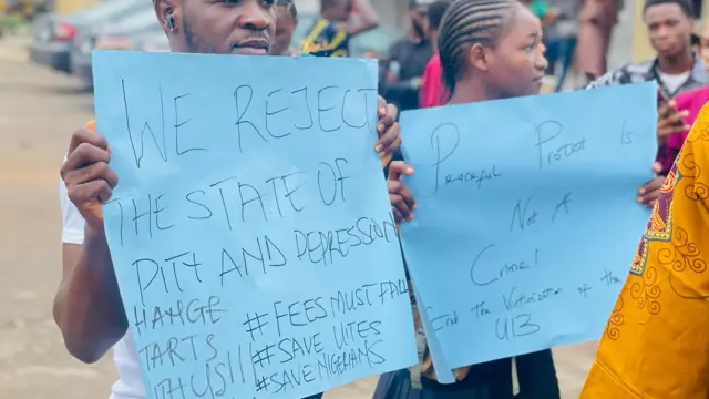 Awọn akẹkọọ to n ṣe iwọde