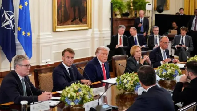 ટ્રમ્પ સાથેની મુલાકાત બાદ યુદ્ધવિરામ અને યુક્રેનને 'સુરક્ષાની ગૅરંટી' મામલે શું બોલ્યા યુરોપના નેતા? - ન્યૂઝ અપડેટ