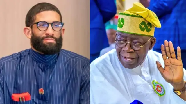 Aworan Aarẹ Bola Tinubu ati Ajuri Ngelale