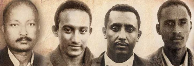 መራሕቲ ሓራካ ኣብ ኣስመራ፡ ካብ ጸጋም ንየማን) ካሕሳይ ባህልቢ፡ ትኩእ ይሕደጎ፡ ኢስማዒል ሓጂ ማሕሙድ፡ መሓመድብርሃን ሓሰን - ንጋንታ ኣዱሊስ ዝወደቡ ኣባላት