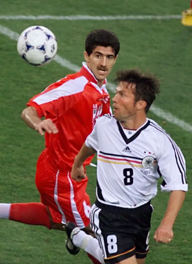 کریم باقری و لوتار ماتیوس در جام جهانی ۱۹۹۸