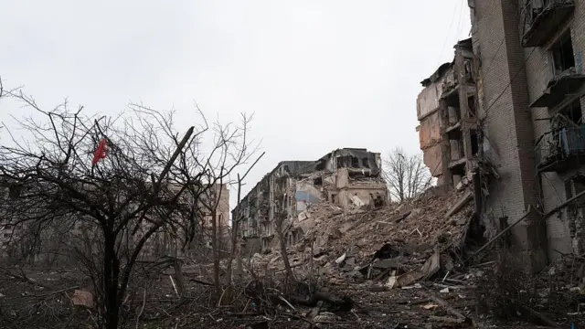 Зруйновані житлові будинки в Костянтинівці