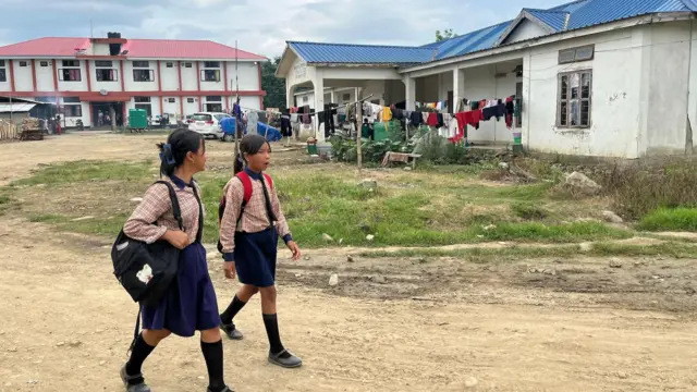 मणिपूरमधली निर्वासितांची एक छावणी