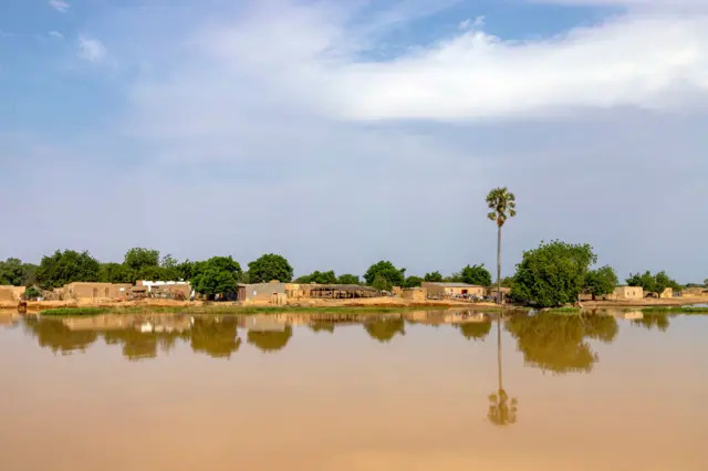 Eaux du fleuve Sénégal à Saint-Louis.