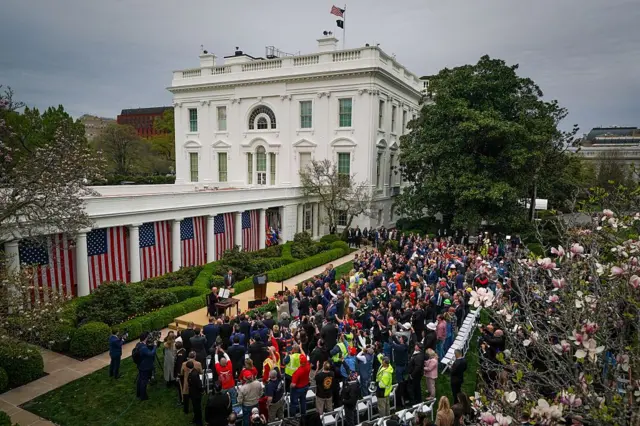 Trump açıklamayı Beyaz Saray'daki Gül Bahçesi'nde yaptı