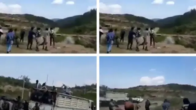 ከጅምላ ግድያው ቪዲዮ የተወሰዱ ፎቶዎች