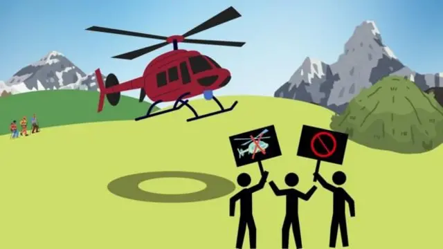 खुम्बु क्षेत्रमा हेलिकप्टर विवाद, साङ्केतिक तस्बिर