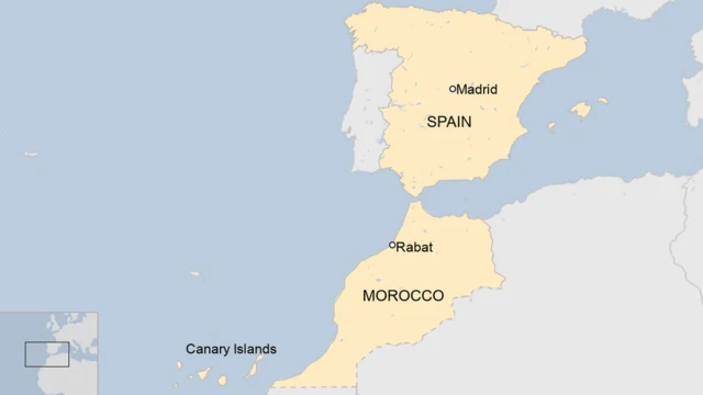 Igicapo cerekana ahaherereye Amazinga ya Canary (Canary Islands)