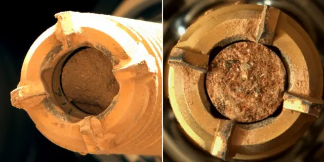 Looking at the sedimentary core samples drilled by Perseverance. Wildcat Ridge is on the left