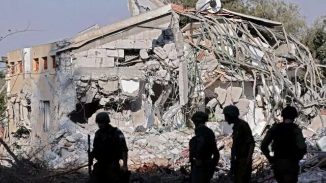 منزل مدمّر في كيبوتس بئيري