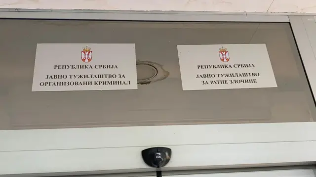 Table na kojima piše Javno tužilaštvo za organizovani kriminal i Javno tužilaštvo za ratne zločine