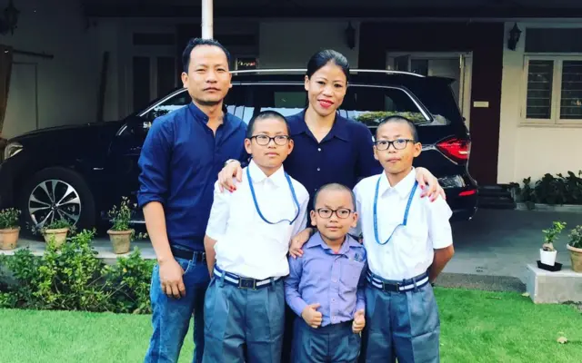 మేరీ కోమ్ కుటుంబం