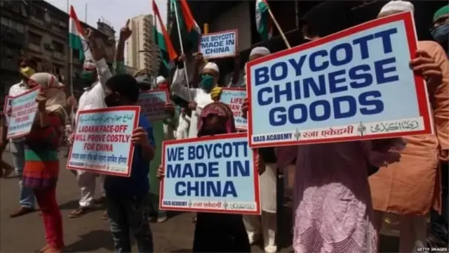 भारत में चीन के उत्पादों का विरोध होता रहा है