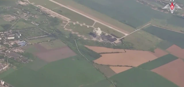 Aerial view of Myrhorod airbase 