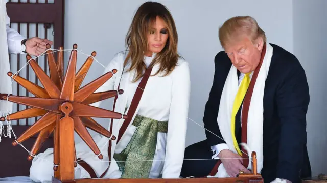 ટ્રમ્પ ગાંધી આશ્રમમાં