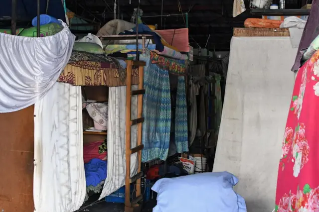 Interior de la clausurada cárcel de San Pedro Sula.