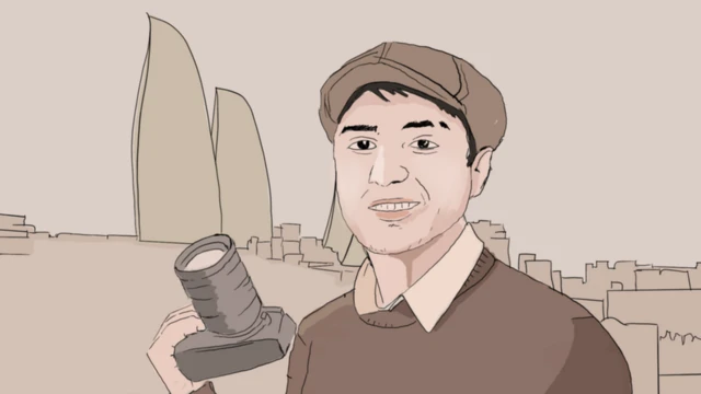 Рисунок с протретом Мехмана Гусейнова