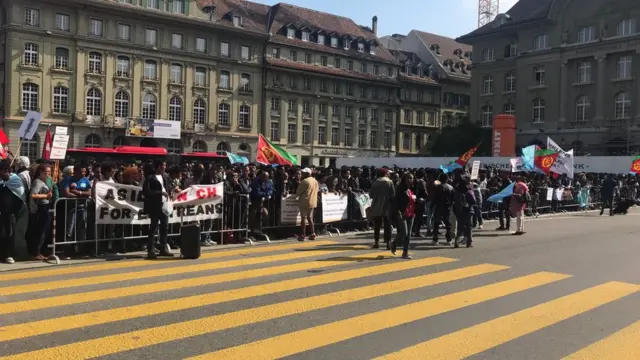 ሰልፊ ተቓዉሞ ኤርትራዉያን ኣብ ስዊዘርላንድ