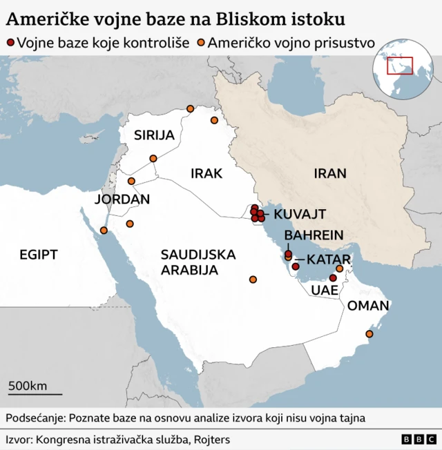 Američke vojne baze na Bliskom istoku